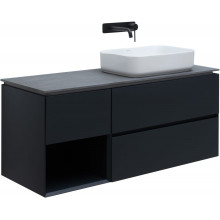 Тумба с раковиной Allen Brau Infinity 1.21007.AM/4.11021.20/1.21014.GR-S 120 R антрацит матовый