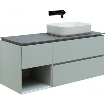 Тумба с раковиной Allen Brau Infinity 1.21007.PWM/4.11021.20/1.21014.GR-S 120 R папирус матовый