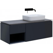 Тумба с раковиной Allen Brau Infinity 1.21008.AM/4.11021.20/1.21014.GR-S 120 R антрацит матовый