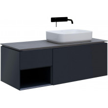 Тумба с раковиной Allen Brau Infinity 1.21008.AM/4.11021.20/1.21014.GR-S 120 R антрацит матовый
