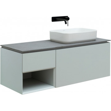 Тумба с раковиной Allen Brau Infinity 1.21008.PWM/4.11021.20/1.21014.GR-S 120 R папирус матовый