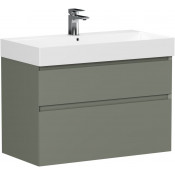 Тумба под раковину Allen Brau Infinity 1.210026.CGM 85 олива матовый