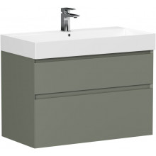 Тумба с раковиной Allen Brau Infinity 1.210026.CGM/198208 85 олива матовый