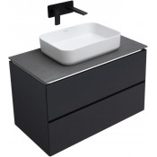 Тумба с раковиной Allen Brau Infinity 1.21001.AM/4.11021.20/1.21011.G 85 антрацит матовый