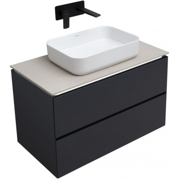 Тумба с раковиной Allen Brau Infinity 1.21001.AM/4.11021.20/1.21011.B-S 85 антрацит матовый