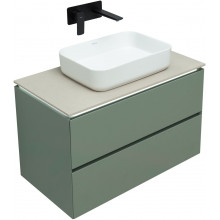 Тумба с раковиной Allen Brau Infinity 1.21001.CGM/4.11021.20/1.21011.B 85 олива матовый