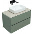 Тумба с раковиной Allen Brau Infinity 1.21001.CGM/4.11021.20/1.21011.B 85 олива матовый