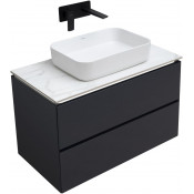 Тумба с раковиной Allen Brau Infinity 1.21001.AM/4.11021.20/1.21011.M 85 антрацит матовый