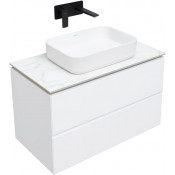 Тумба с раковиной Allen Brau Infinity 1.21001.WM/4.11021.20/1.21011.M 85 белый матовый