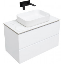 Тумба с раковиной Allen Brau Infinity 1.21001.WM/4.11021.20/1.21011.M 85 белый матовый