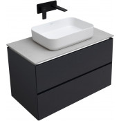 Тумба с раковиной Allen Brau Infinity 1.21001.AM/4.11021.20/1.21011.G-S 85 антрацит матовый