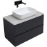 Тумба с раковиной Allen Brau Infinity 1.21001.AM/4.11021.20/1.21011.G-S 85 антрацит матовый