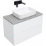 Тумба с раковиной Allen Brau Infinity 1.21001.WM/4.11021.20/1.21011.G-S 85 белый матовый