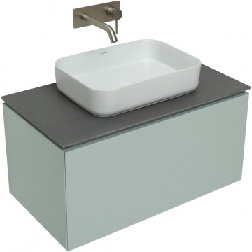 Тумба с раковиной Allen Brau Infinity 1.21002.PWM/4.11021.20/1.21011.G 85 папирус матовый