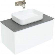 Тумба с раковиной Allen Brau Infinity 1.21002.WM/4.11021.20/1.21011.G 85 белый матовый