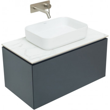 Тумба с раковиной Allen Brau Infinity 1.21002.AM/4.11021.20/1.21011.M 85 антрацит матовый
