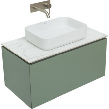 Тумба с раковиной Allen Brau Infinity 1.21002.CGM/4.11021.20/1.21011.M 85 олива матовый