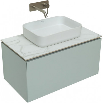 Тумба с раковиной Allen Brau Infinity 1.21002.PWM/4.11021.20/1.21011.M 85 папирус матовый