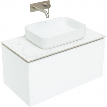 Тумба с раковиной Allen Brau Infinity 1.21002.WM/4.11021.20/1.21011.M 85 белый матовый