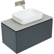 Тумба с раковиной Allen Brau Infinity 1.21002.AM/4.11021.20/1.21011.G-S 85 антрацит матовый