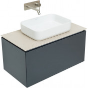 Тумба с раковиной Allen Brau Infinity 1.21002.AM/4.11021.20/1.21011.B 85 антрацит матовый