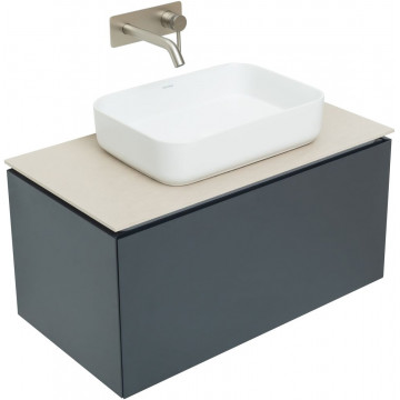 Тумба с раковиной Allen Brau Infinity 1.21002.AM/4.11021.20/1.21011.B 85 антрацит матовый
