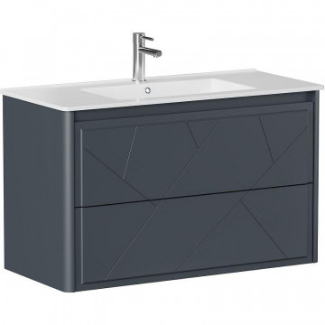 Тумба под раковину Allen Brau Paris 1.360002.AM 100 антрацит матовый