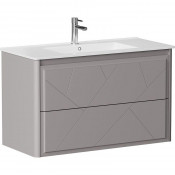 Тумба с раковиной Allen Brau Paris 1.360002.PGM/4.61002.20 100 платина матовый