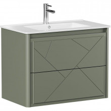 Тумба с раковиной Allen Brau Paris 1.360001.CGM/4.61001.20 80 олива матовый