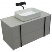 Тумба с раковиной Allen Brau Reality 1.32007.PGM/4.11021.20/1.32025.G-S 100 платина матовый