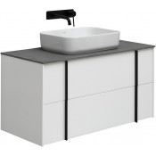 Тумба с раковиной Allen Brau Reality 1.32007.WM/4.11021.20/1.32025.G 100 белый матовый