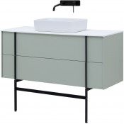 Тумба с раковиной Allen Brau Reality 1.32008.PWM/4.11021.20/1.32026.K 120 папирус матовый