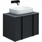 Тумба с раковиной Allen Brau Reality 1.32004.AM/4.11021.20/1.32022.G 70 антрацит матовый