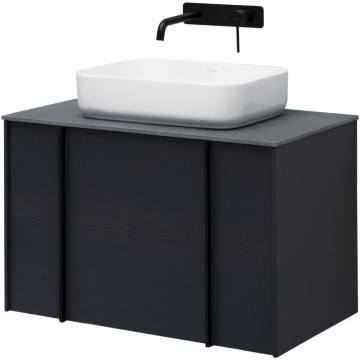 Тумба с раковиной Allen Brau Reality 1.32005.AM/4.11021.20/1.32023.G 80 антрацит матовый
