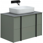 Тумба с раковиной Allen Brau Reality 1.32005.CGM/4.11021.20/1.32023.G 80 олива матовый