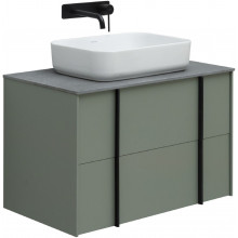 Тумба с раковиной Allen Brau Reality 1.32005.CGM/4.11021.20/1.32023.G 80 олива матовый