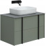 Тумба с раковиной Allen Brau Reality 1.32005.CGM/4.11021.20/1.32023.G 80 олива матовый