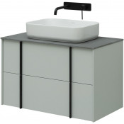 Тумба с раковиной Allen Brau Reality 1.32005.PWM/4.11021.20/1.32023.G 80 папирус матовый