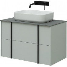 Тумба с раковиной Allen Brau Reality 1.32005.PWM/4.11021.20/1.32023.G 80 папирус матовый