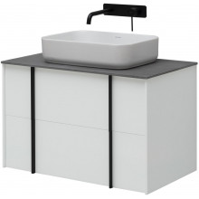 Тумба с раковиной Allen Brau Reality 1.32005.WM/4.11021.20/1.32023.G 80 белый матовый