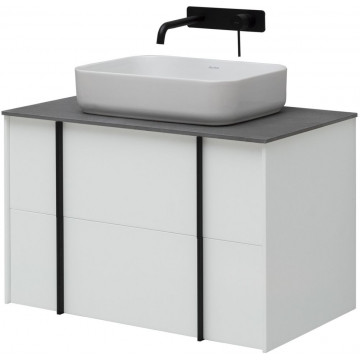 Тумба с раковиной Allen Brau Reality 1.32005.WM/4.11021.20/1.32023.G 80 белый матовый