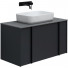 Тумба с раковиной Allen Brau Reality 1.32006.AM/4.11021.20/1.32024.G 90 антрацит матовый