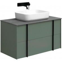 Тумба с раковиной Allen Brau Reality 1.32006.CGM/4.11021.20/1.32024.G 90 олива матовый