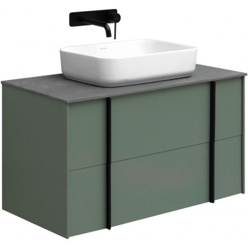 Тумба с раковиной Allen Brau Reality 1.32006.CGM/4.11021.20/1.32024.G 90 олива матовый