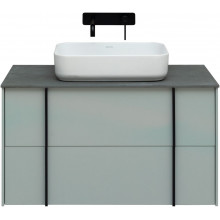 Тумба с раковиной Allen Brau Reality 1.32006.PWM/4.11021.20/1.32024.G 90 папирус матовый