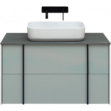 Тумба с раковиной Allen Brau Reality 1.32006.PWM/4.11021.20/1.32024.G 90 папирус матовый