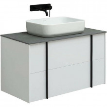 Тумба с раковиной Allen Brau Reality 1.32006.WM/4.11021.20/1.32024.G 90 белый матовый