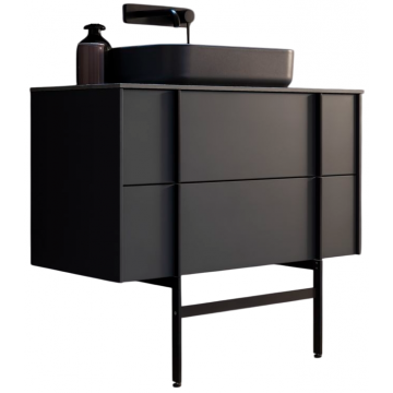 Тумба с раковиной Allen Brau Reality 1.32006.AM/4.11021.31/1.32024.G 90 антрацит матовый