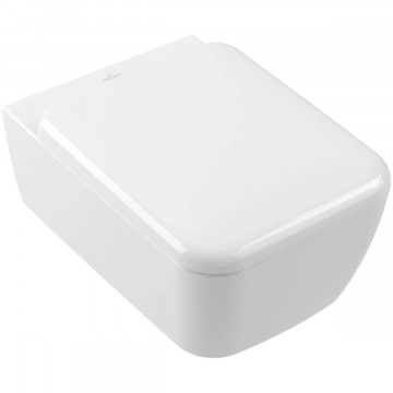 Унитаз подвесной Villeroy & Boch Skyla 4682CL01 безободковый, с сиденьем микролифт, альпийский белый