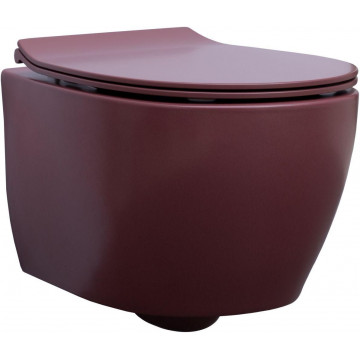 Унитаз подвесной Allen Brau Fantasy 4.11004.BD бордовый